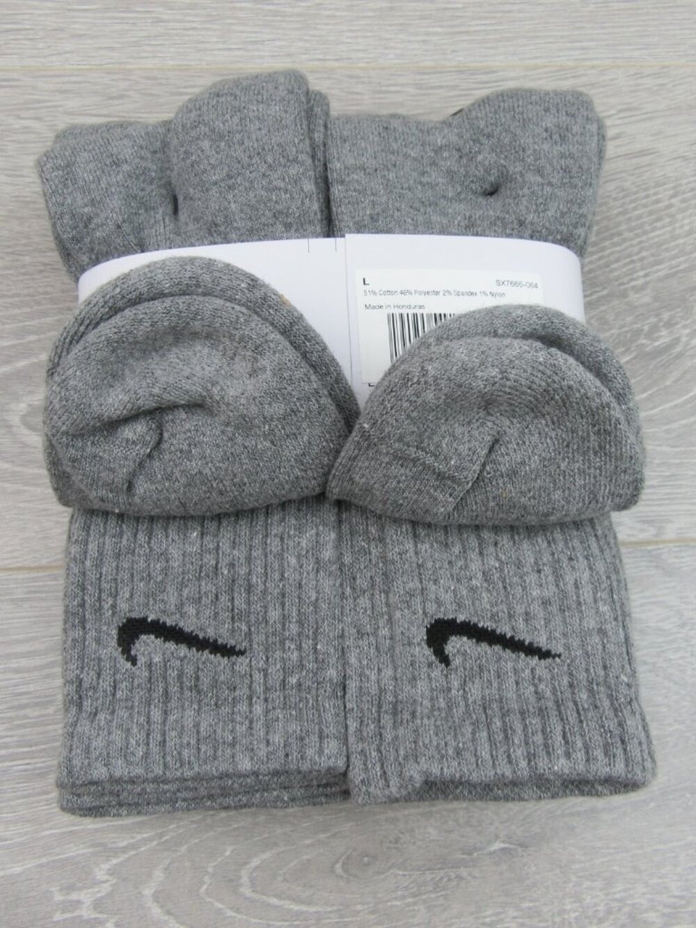 Nike Everyday Cushioned Crew Socks Men's Size 8-12 Grey 6 Pack NEW - Picture 8 of 10